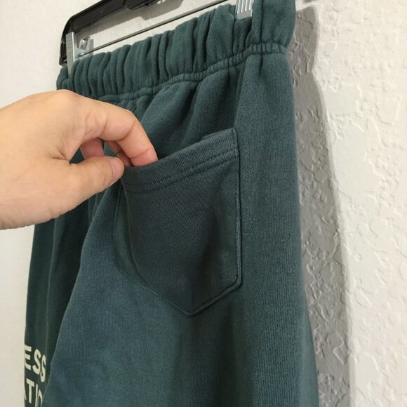 Korean Fashion Sweatpants Jogger Womens Medium Wide Hips High Rise Green - Picture 6 of 13